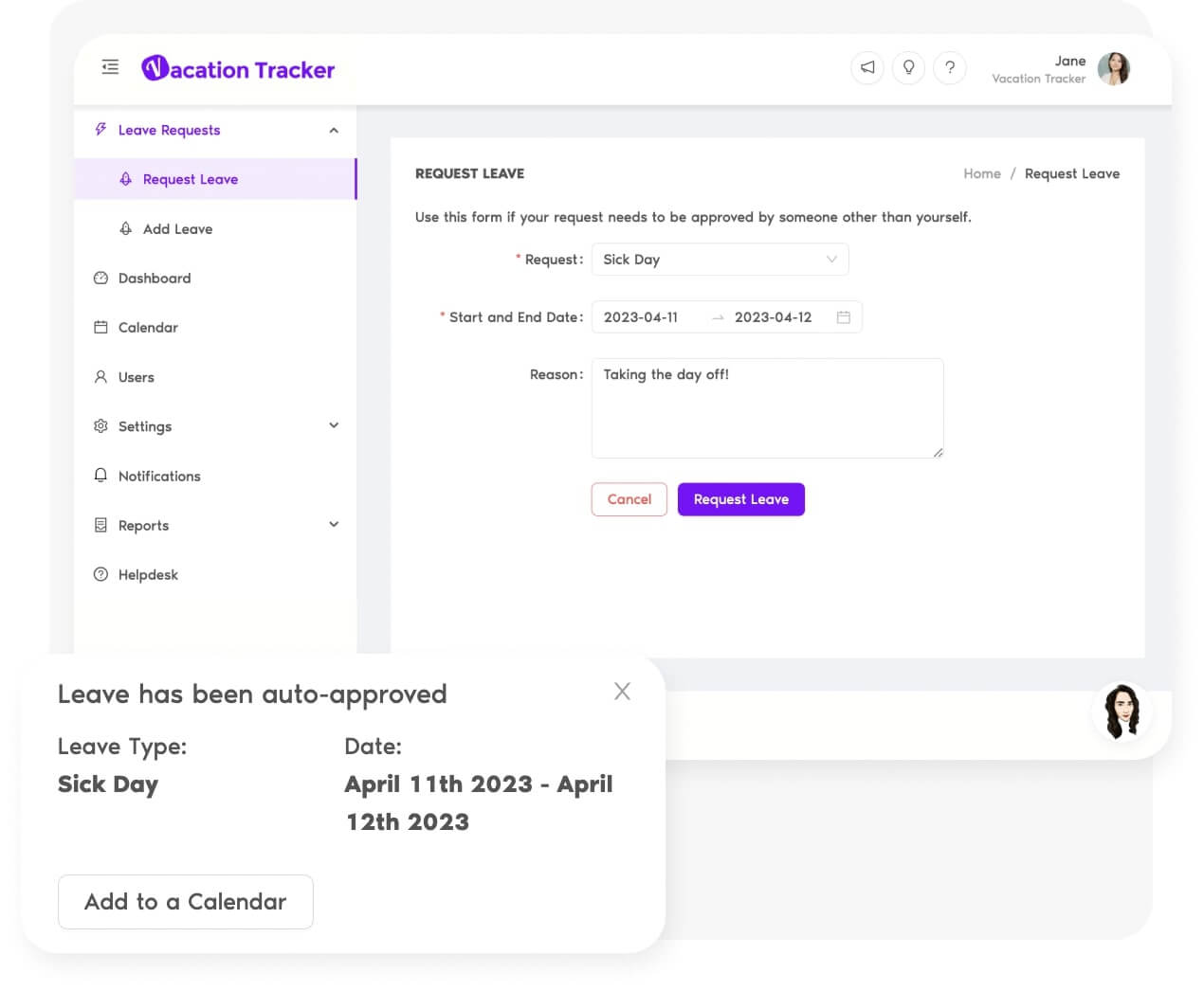 Simplify leave requests and approvals